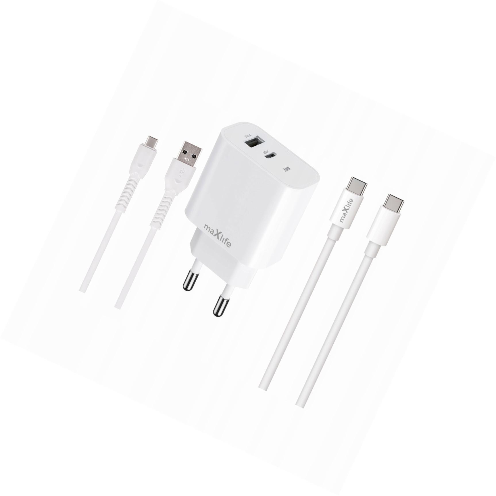 Szybka ładowarka 30W 2 wejścia z dwoma kablami Usb-c do Vivo V50 5G