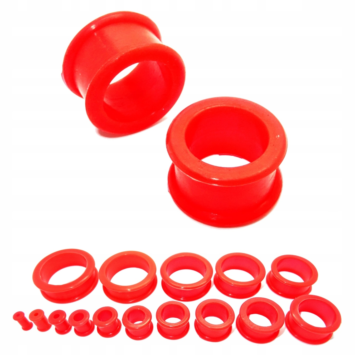 

Tunel Plug Do Uszu Silikonowy Czerwony 10mm