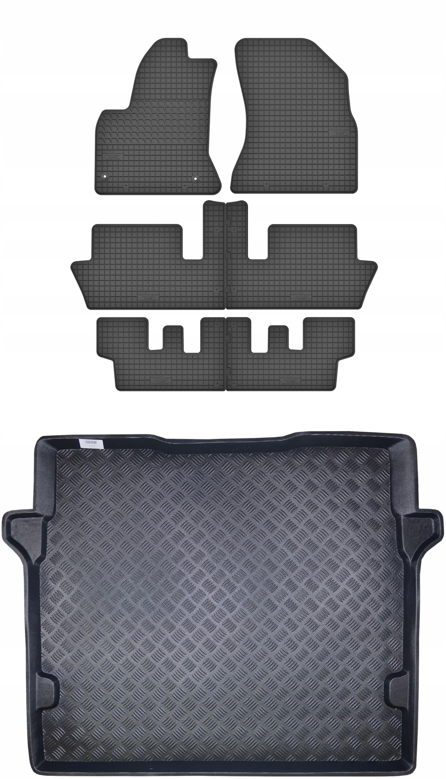 Koberce nosič pro: Citroen C4 Picasso I 2006-2013 minivan 7místný