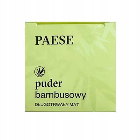 

Paese Puder Sypki Bambusowy Długotrwały Mat 5G