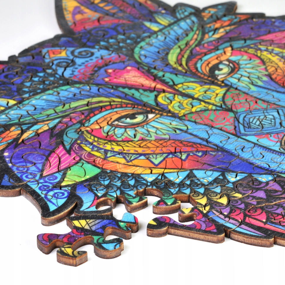 Puzzle Drewniane Premium 3D Układanka dla dorosłych Wilk L Zwierzęta Nazwa Drewniane Puzzle Premium Dla Dorosłych Wilk L