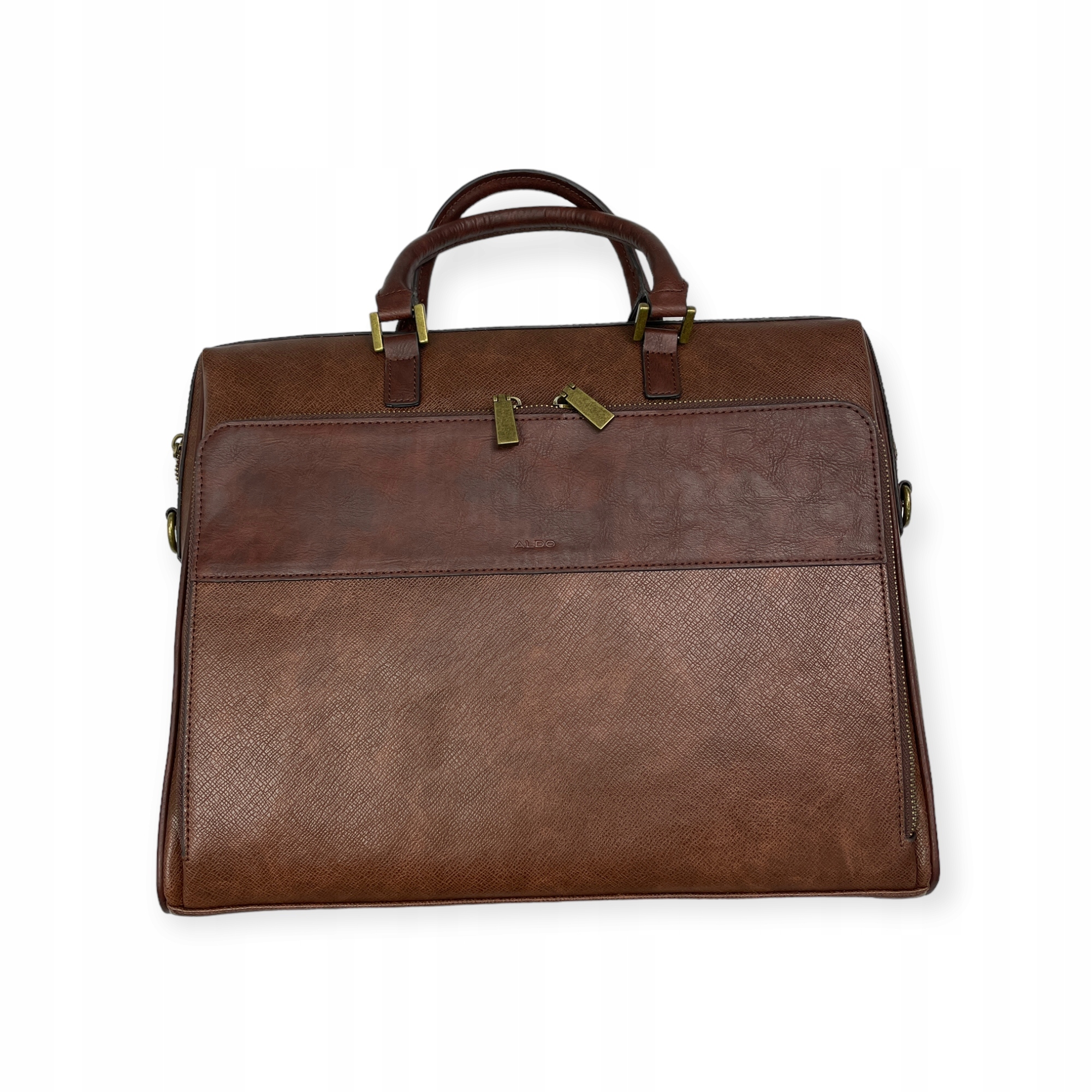 Prostorná hnědá dámská kabelka s popruhem Aldo