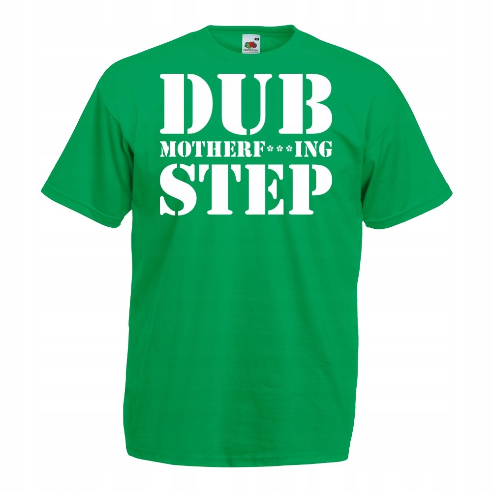 

Koszulka z nadrukiem dubstep dub S zielona