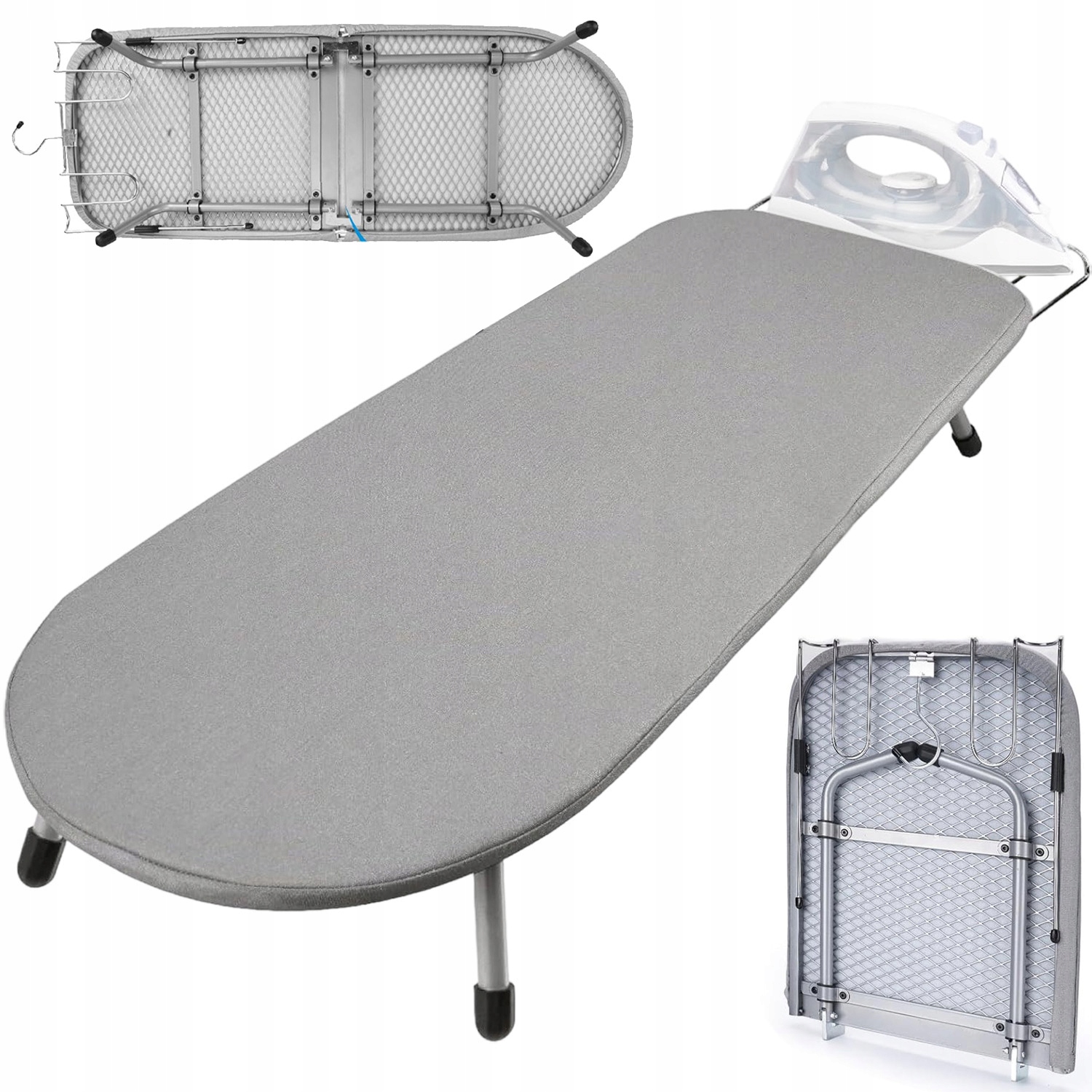 Levně Žehlicí Prkno Skládací Nerezová Ocel Pevné A Stabilní 83X31X15 CM