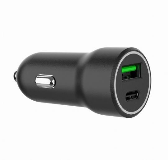 Gembird Ładowarka samochodowa Usb-a/usb-c 20W Pd czarna
