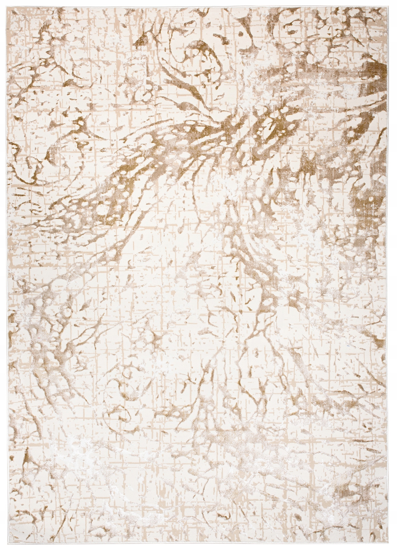 Koberec Hera 140x200 Štýlový Moderný Módny Lesklý krémový béžový w01