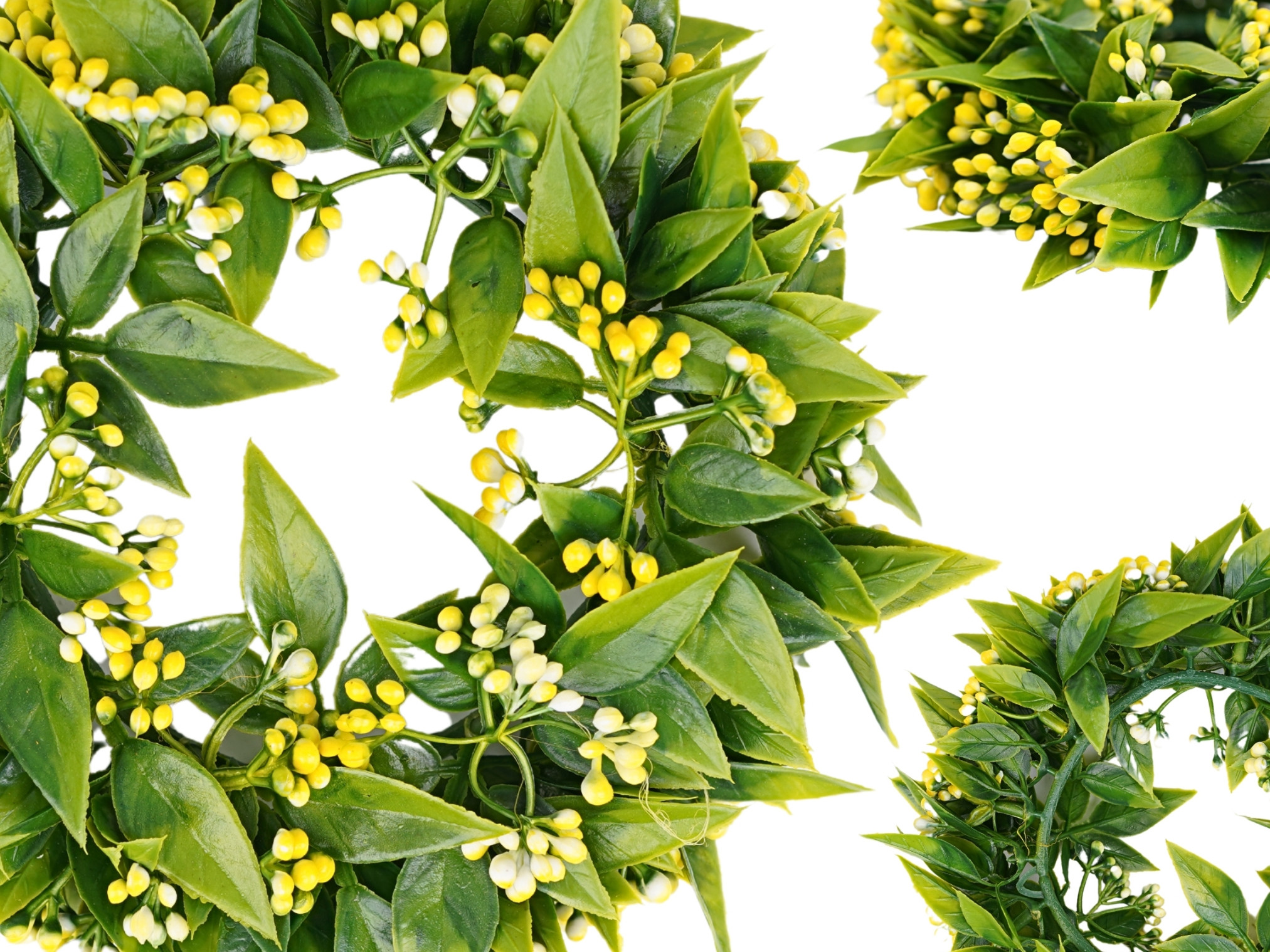 WIANEK RUSKUS GĘSTY LIŚCIE NA STÓŁ DRZWI ŚWIECĘ BOHO MINI KULKI 22cm Wysokość maksymalna 22 cm