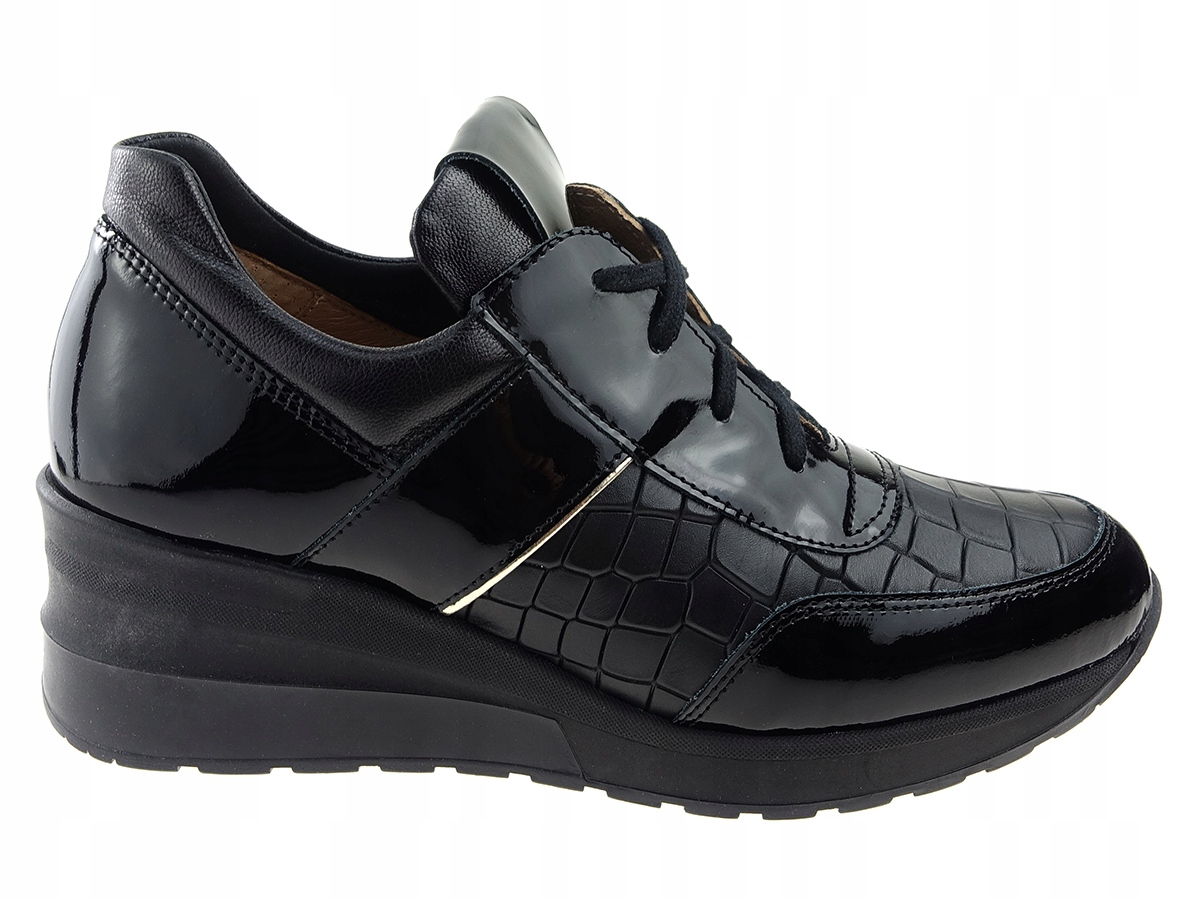 

Eksbut sneakersy półbuty 5702 czarny lakier 38