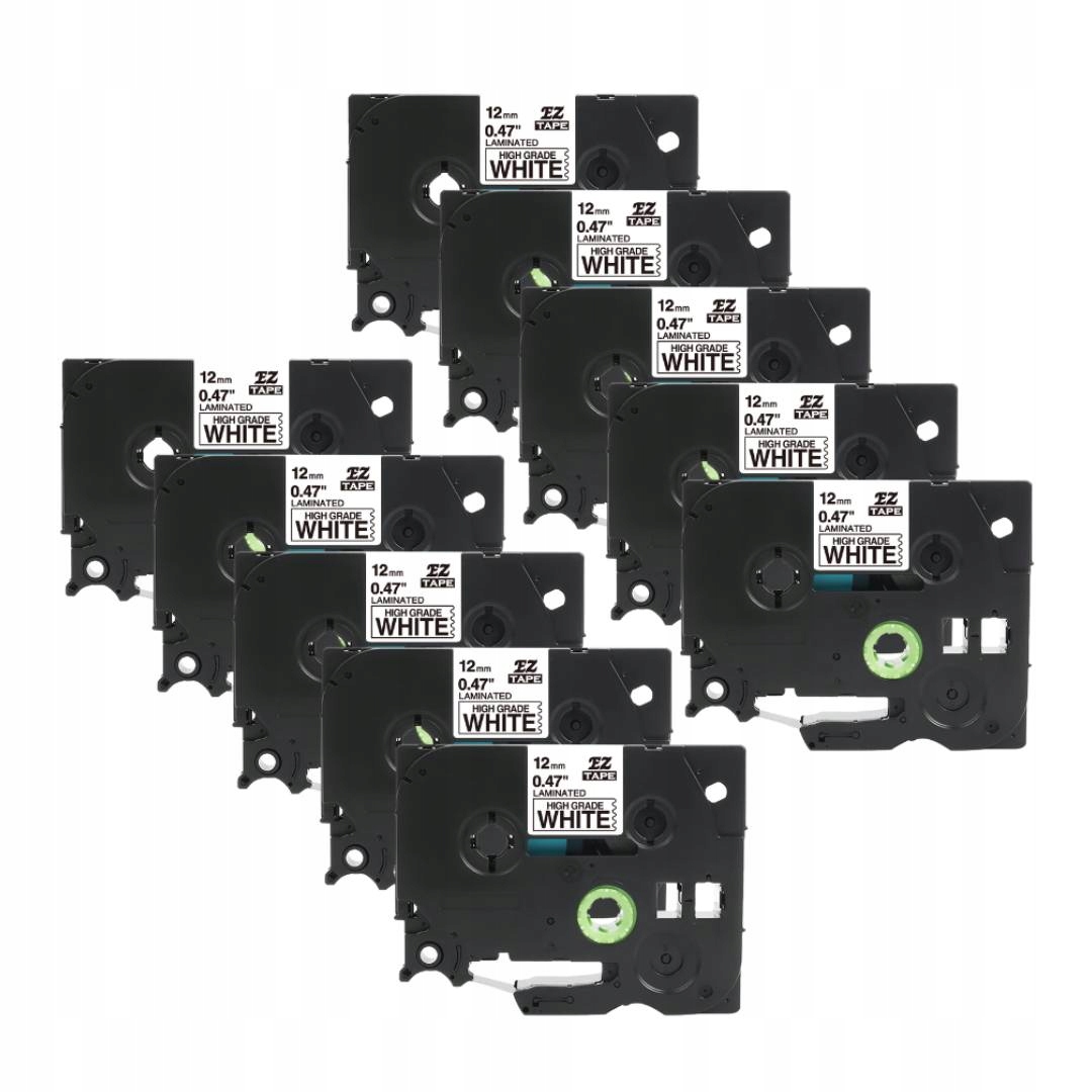Taśma do drukarki Brother 12mm zamiennik TZ231 12mm TZ-231 Komplet 10 Szt