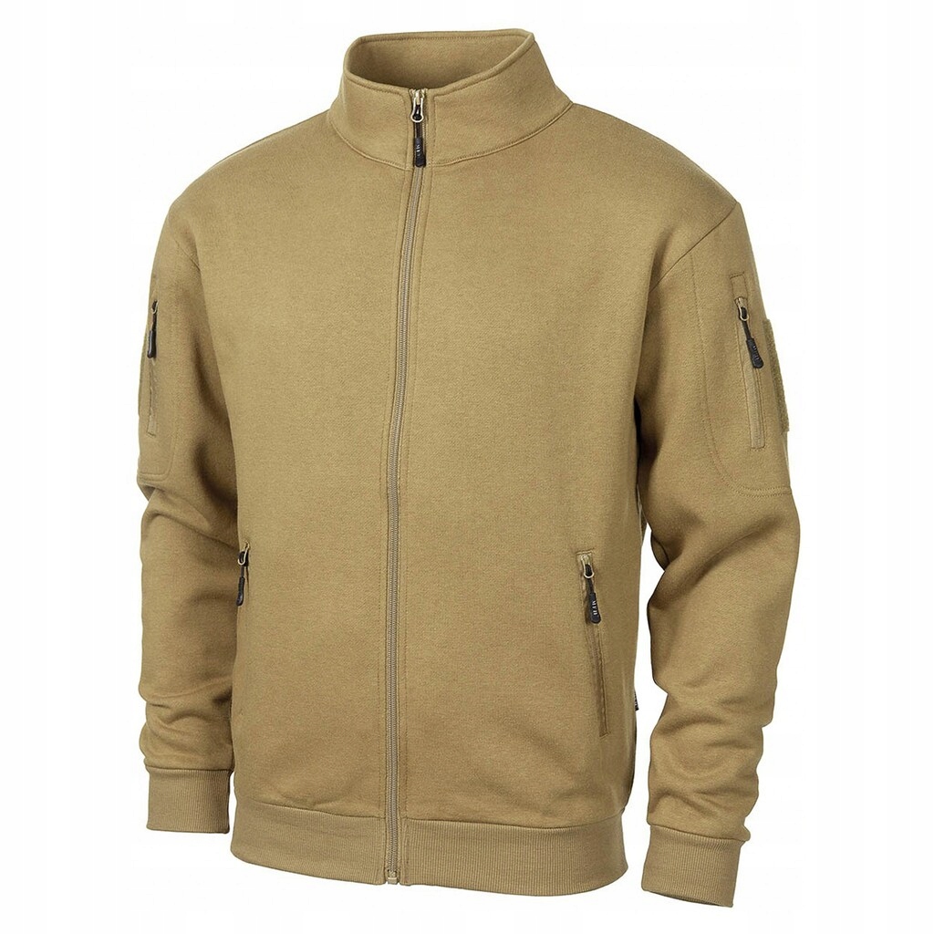 Mikina bez kapuce Mfh Tactical Sweatjacket Coyote XL