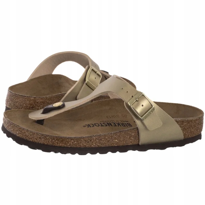Dámské letní boty Žabky Birkenstock Gizeh Bs Gold 1016109