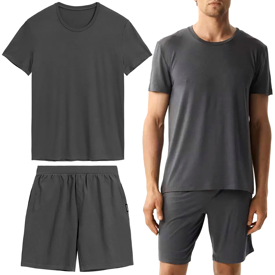 Pánské Pyžamo Atlantic BNMP-005 krátký letní komplet z Viskózy XXL