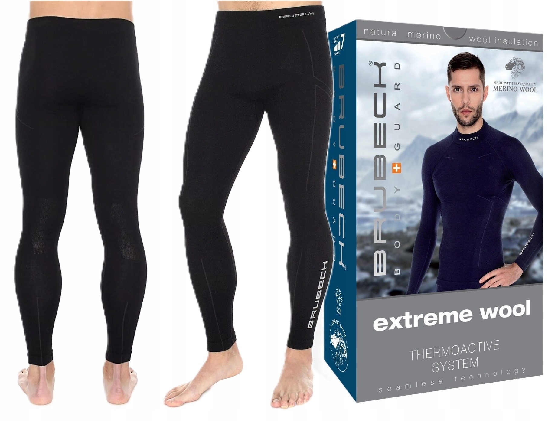 Brubeck Merino Wool Termiczne Getry Na Narty -L