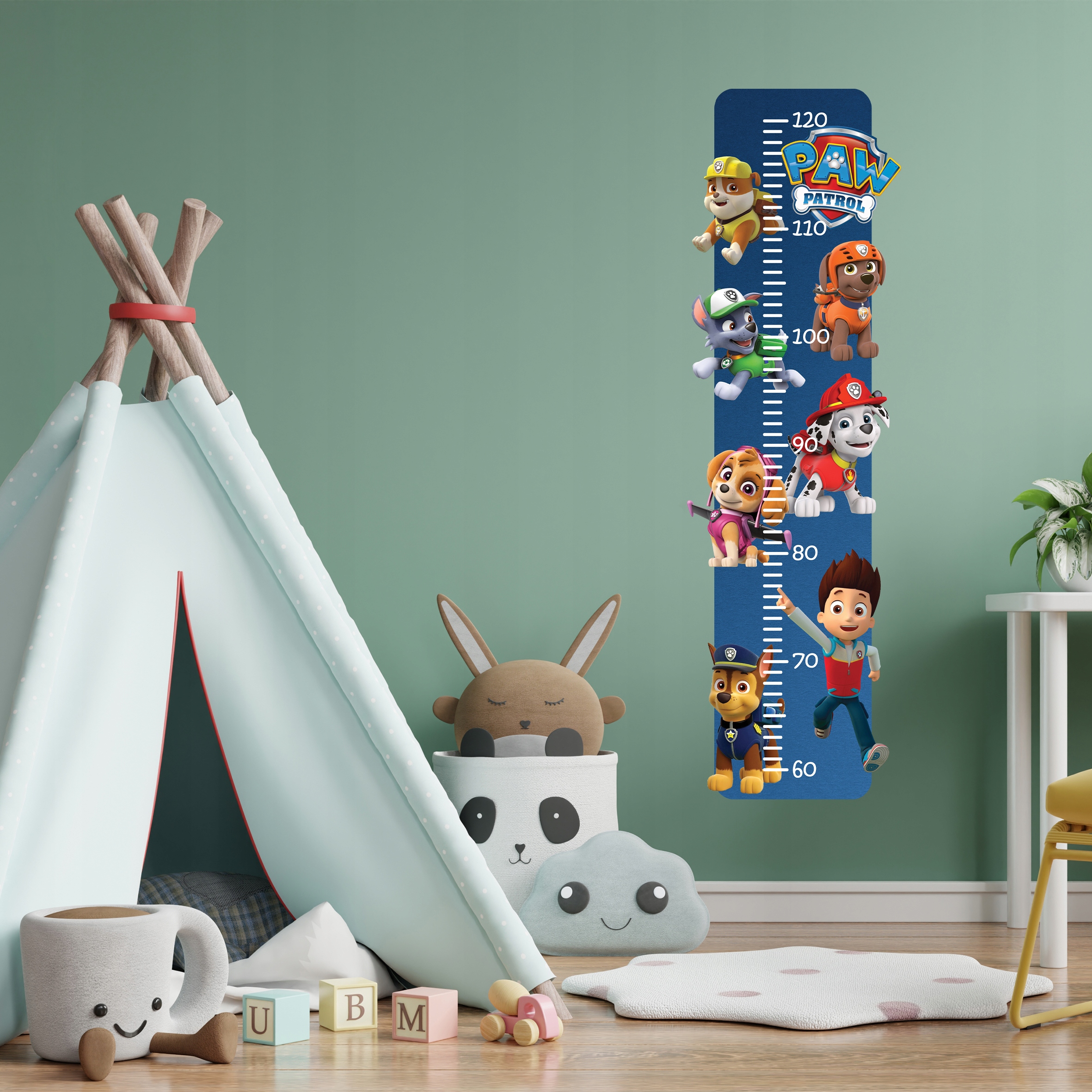 NAKLEJKA NA ŚCIANE MIARKA WZROSTU PSI PATROL Z2 Długość (cm) 25