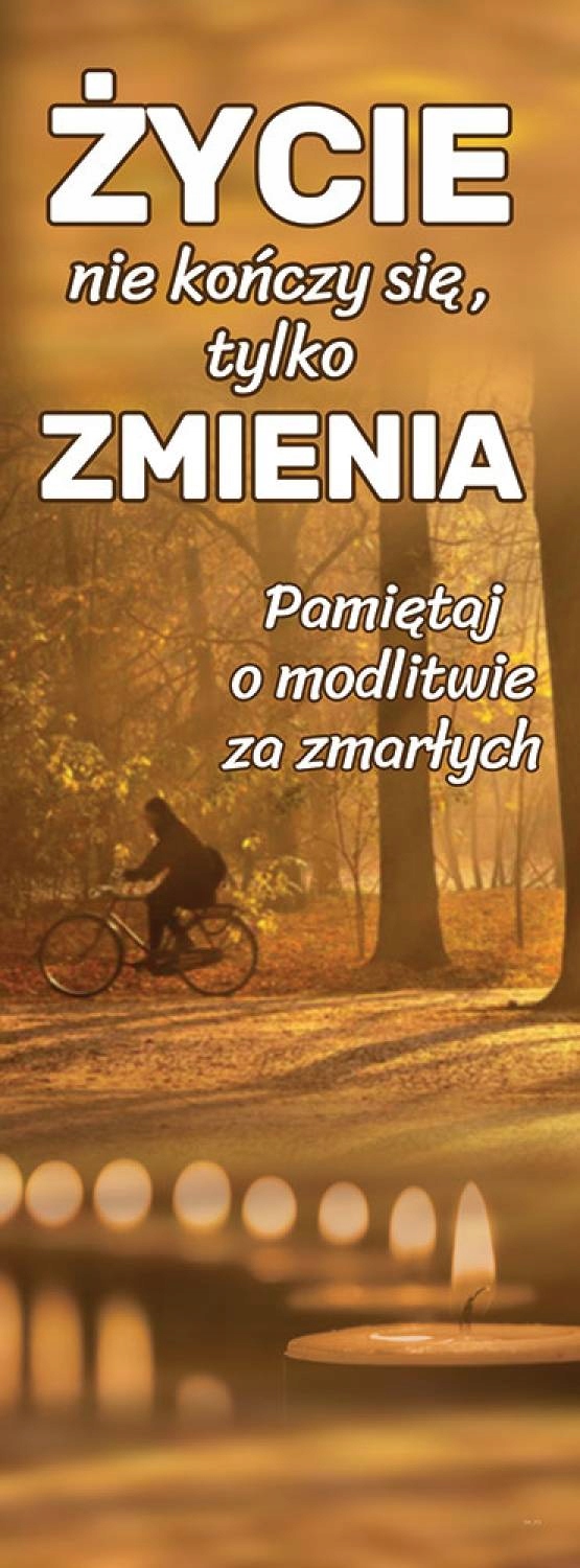 Náboženský banner na Všech svatých Listopad Dekorace 74 x 200 cm
