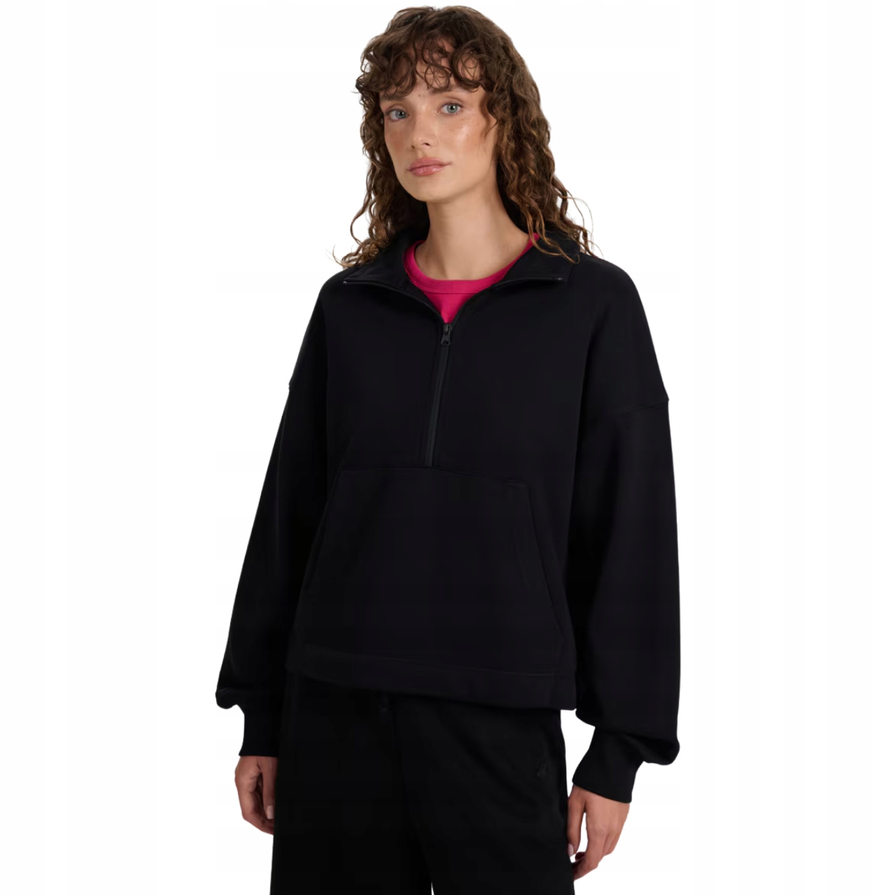 Bluza damska 4F F1889 głęboka czerń 4FWAW25TSWSF1889 20S Rozmiar XL