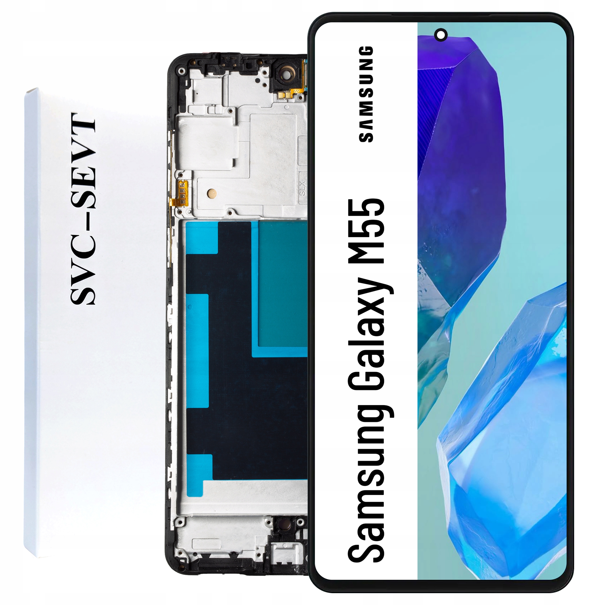 Originální Zila pro Samsung Galaxy M55 Displej s Rámeček LCD Matrix