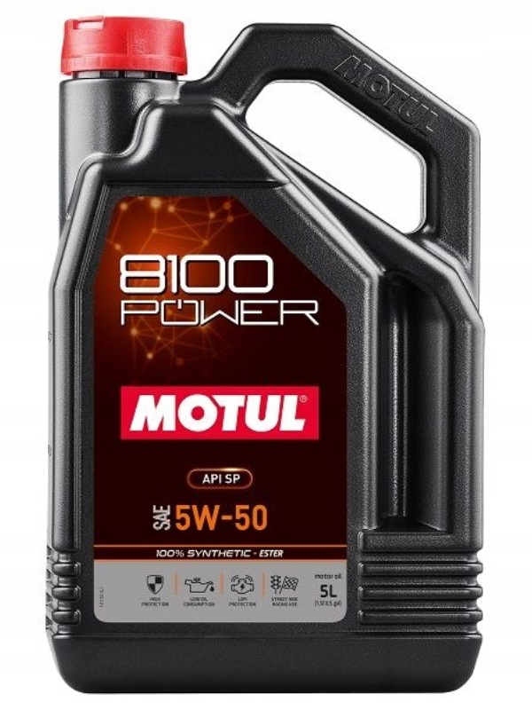 Motul 5W50 5L Power Syntetický Olej Ester Sp Ford WSS-M2C913-D