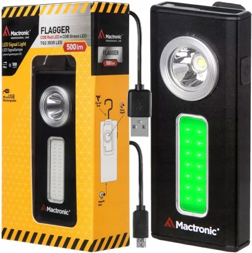 Mactronic Flagger Led Bateriová Signalizační Svítilna S Výkonem Až 154 M