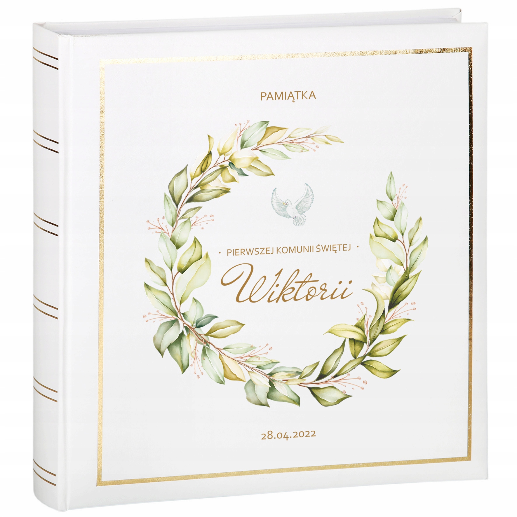 Album na zdjęcia na Komunię Pamiątka Personalizowany 30 kart