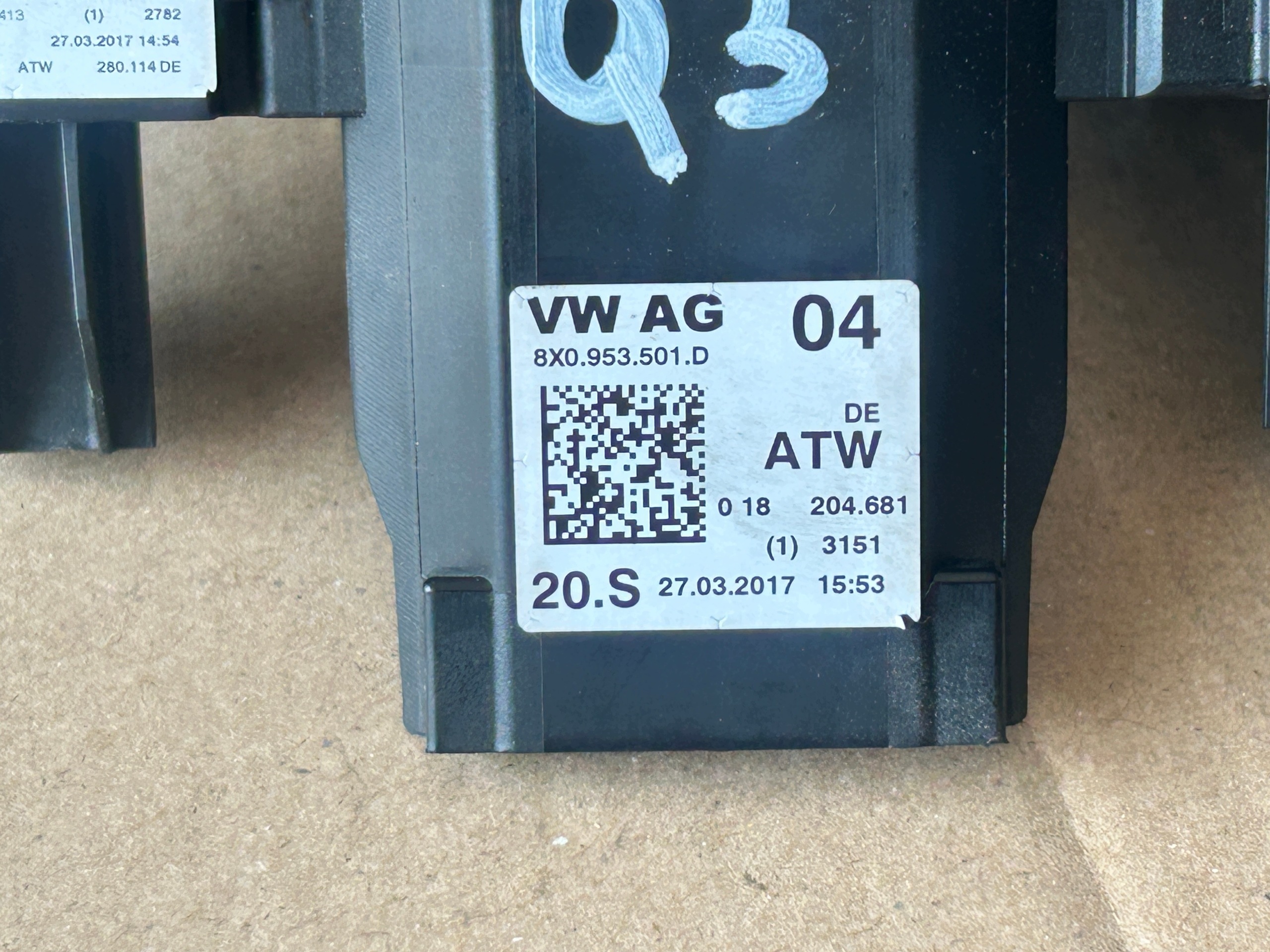 AUDI Q3 8U DEVIO LUCI TERGICRISTALLO TERGI 8X0953501D