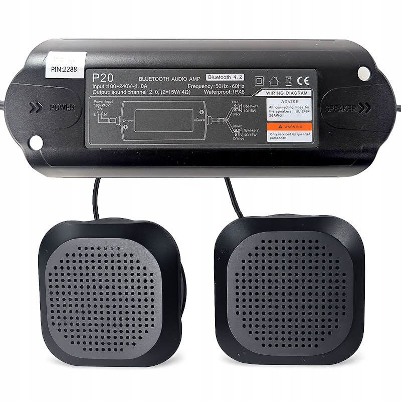 Bluetooth audio sada P20 s reproduktory pro zahradní Spa