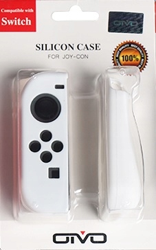 Silikonowe etui OIVO do Joy-Con – białe (Switch)