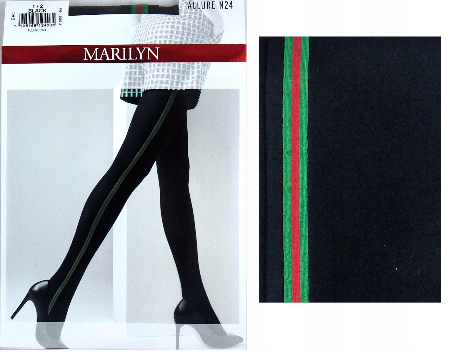 

Marilyn Allure N24 R1/2 rajstopy pasek black 2018