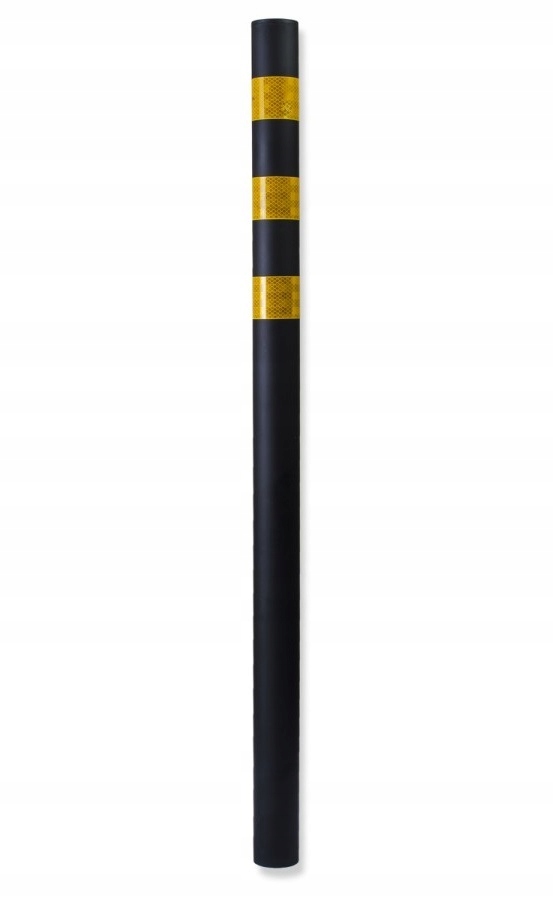 Reflexní silniční parkovací sloupek 3M černý 110 cm Fi= 6 cm k zakopání