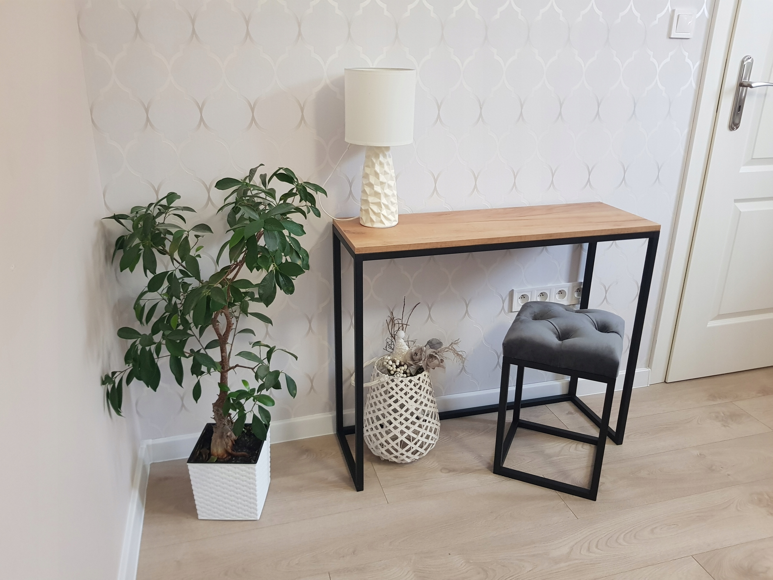 KONSOLA LOFT DĄB INDUSTRIALNA PRESTIGE 90x30x75 Kod producenta 05052022