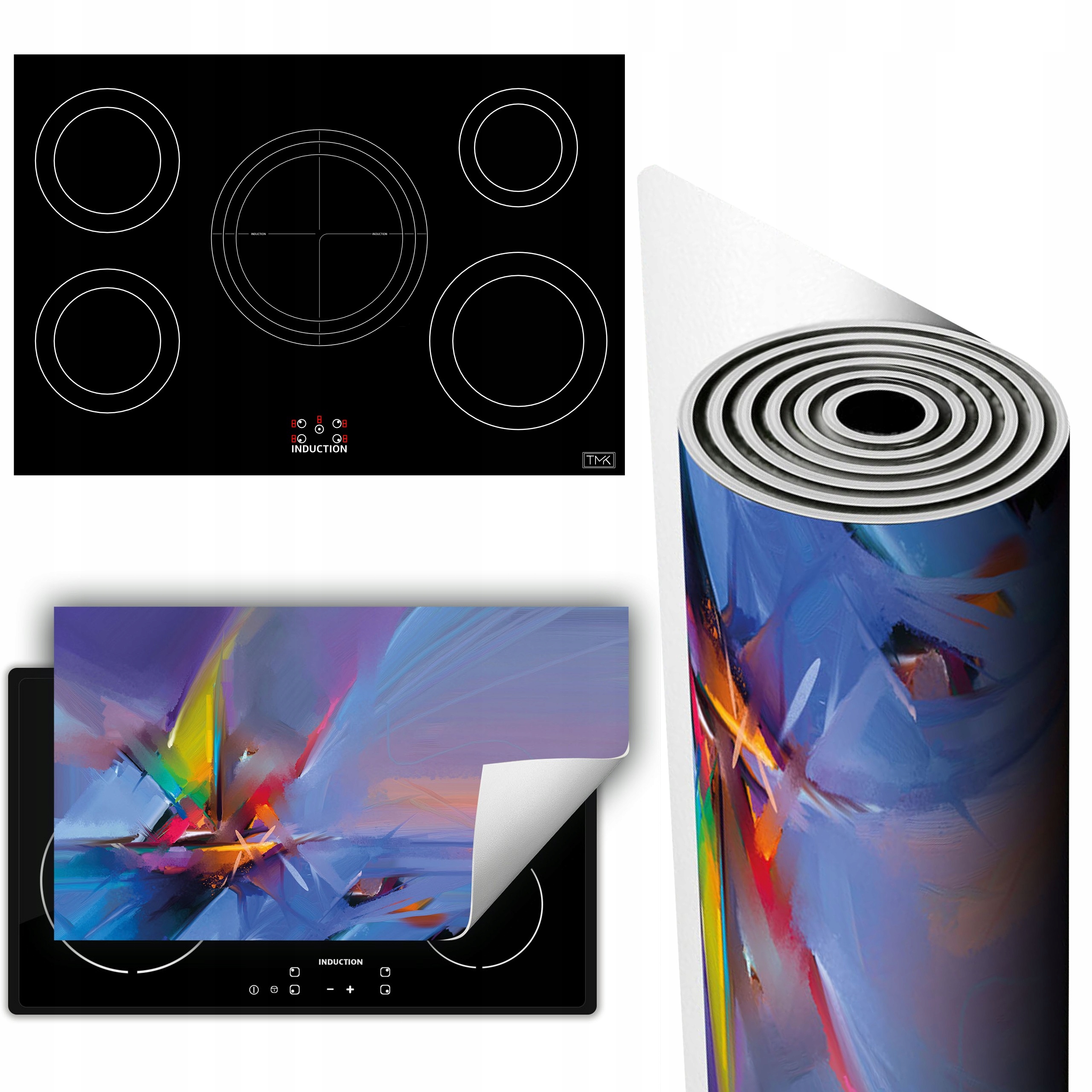 Vinylová Podložka Ochrana Stolního Sporáku 90x52 loď foto