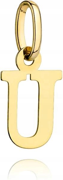 Přívěsek zlatý 585 dámské písmenko U přívěsek jako dárek 14k na řetízek