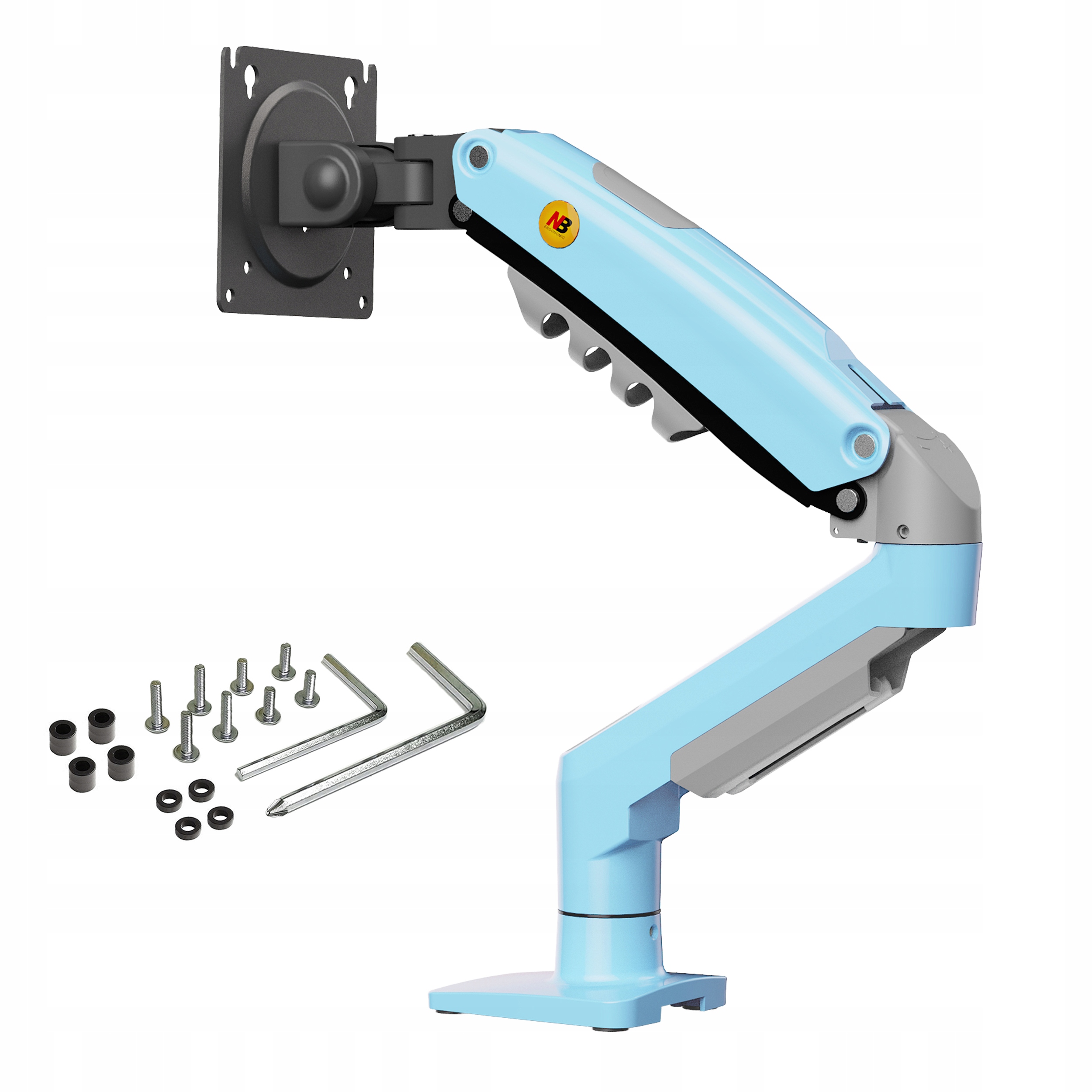 Solidny Ergonomiczny Uchwyt do Monitora 17'-30' Regulacja 3D Vesa Pivot XM