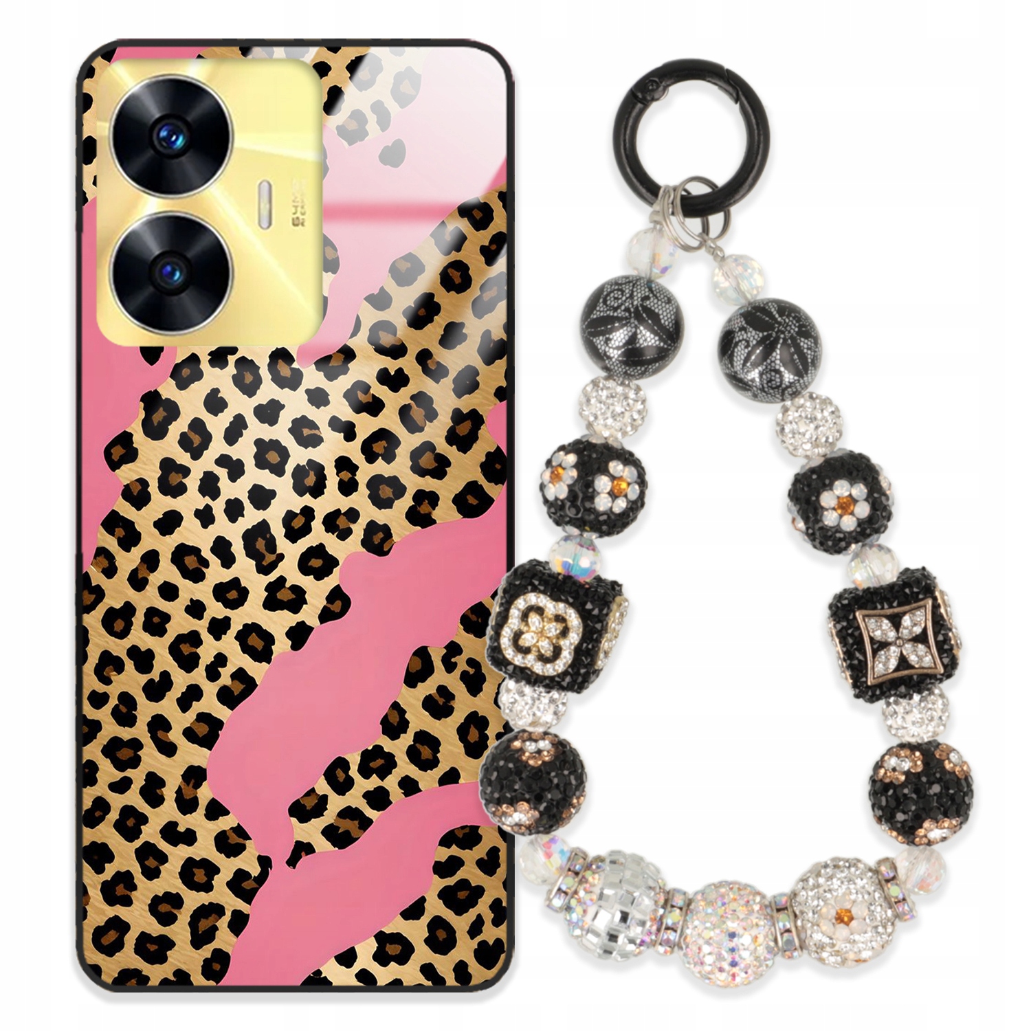 Puzdro Na Realme C55 Case Glass| Kľúčenka Elegantné Prémiové Dizajnové Puzdro