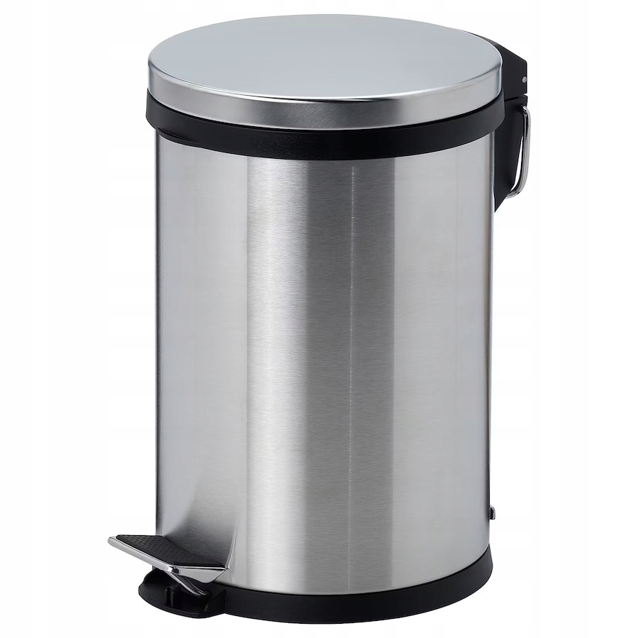 Ikea Snorpa Kosz na śmieci stal nierdz 12L
