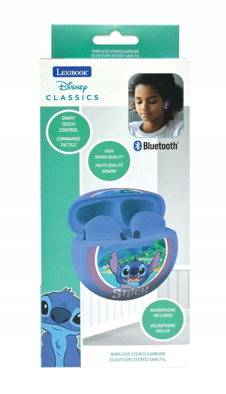 Bezdrátová Sluchátka Stitch Bluetooth Lexibook HPBT05D