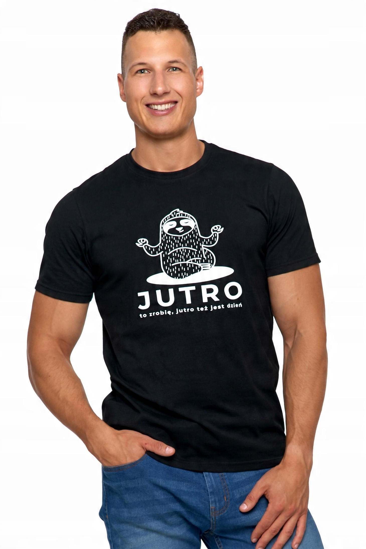 

T-shirt Koszulka Męska Nadruk Bawełna XXL Moraj