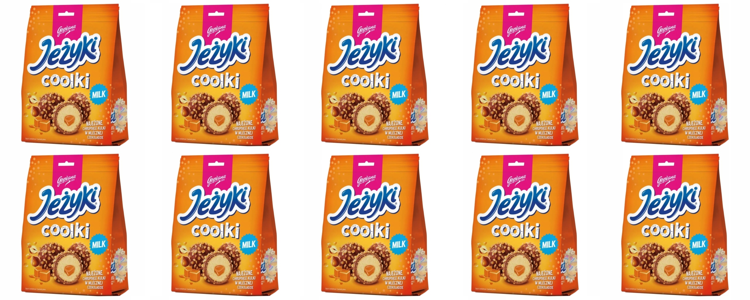 Levně 10 x 140,4 g Goplana Jeżyki Coolki Milk Karton