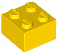 

Lego 3003 Klocek 2x2 żółty Nowy (1g)