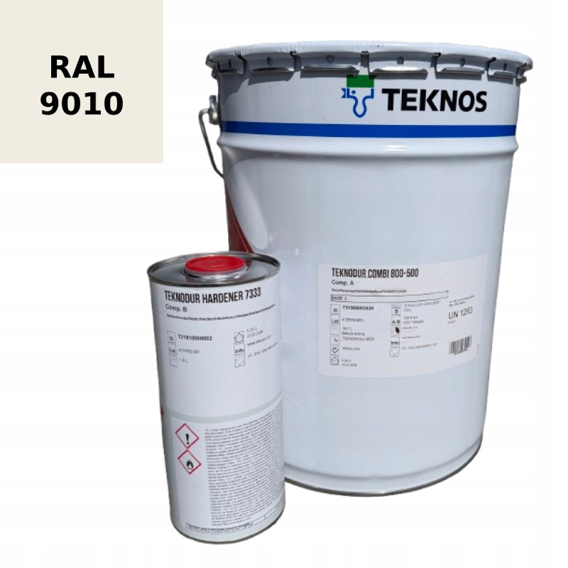 Teknos Skandynawska Jakość Teknodur Combi 800-500 Gruntoemalia 18L Ral 9010