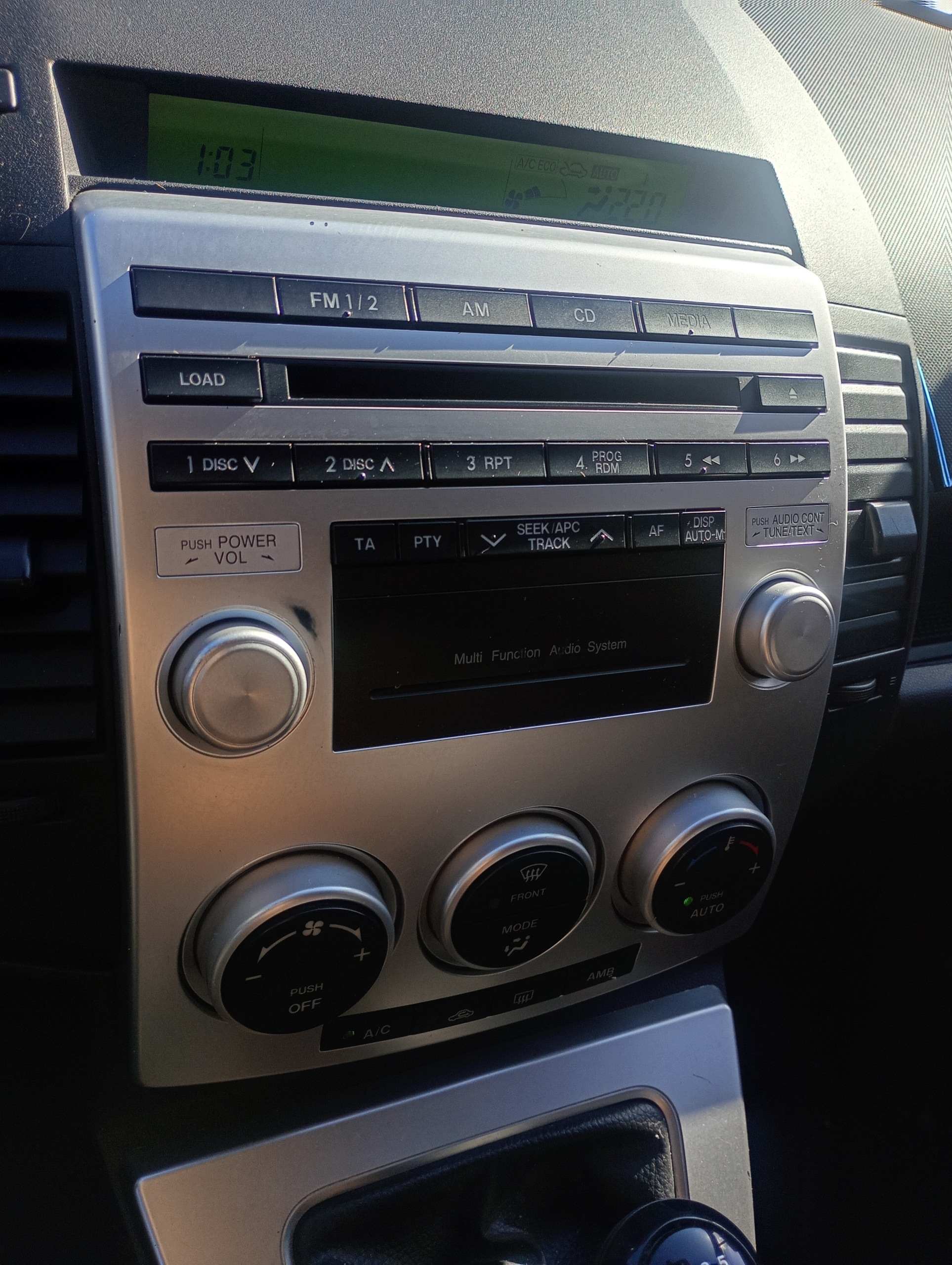 RADIO original CD missing code panel air conditioning devices of the air conditioning Mazda 5 V 05-10