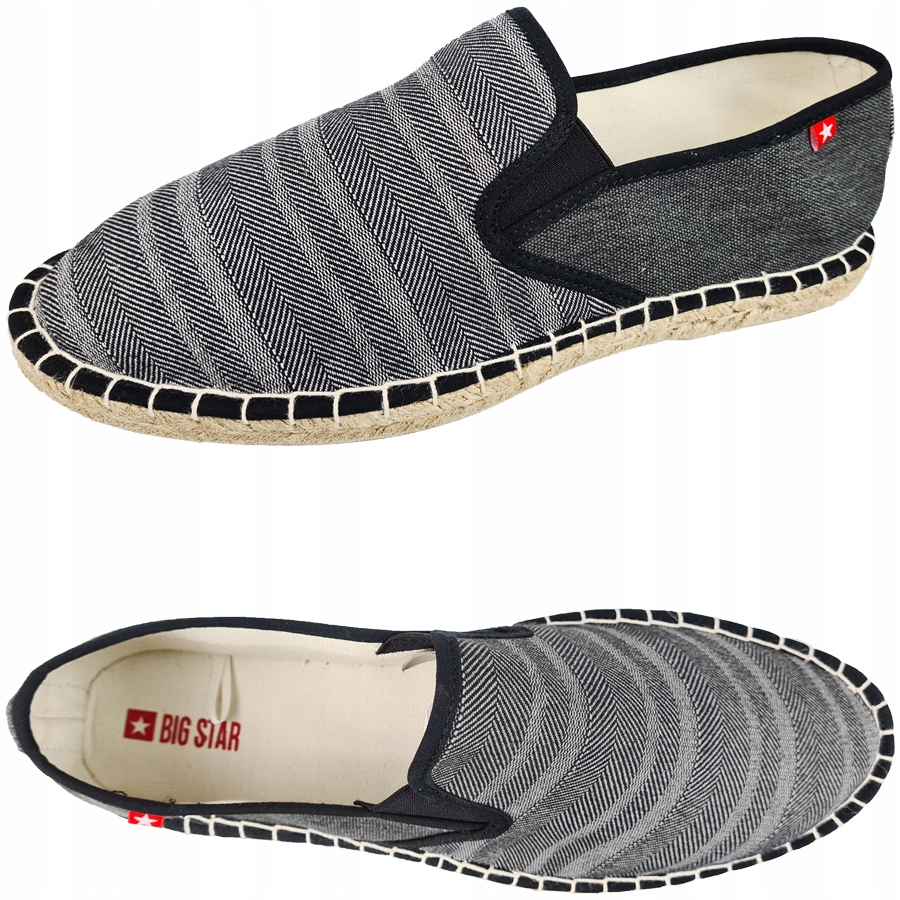 

Espadryle męskie Big Star czarne buty FF174540 41