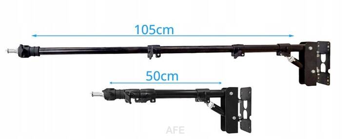 Teleskopické Rameno Výložník Nástěnný Držák Pro Lampy Na Zeď 50 105 cm