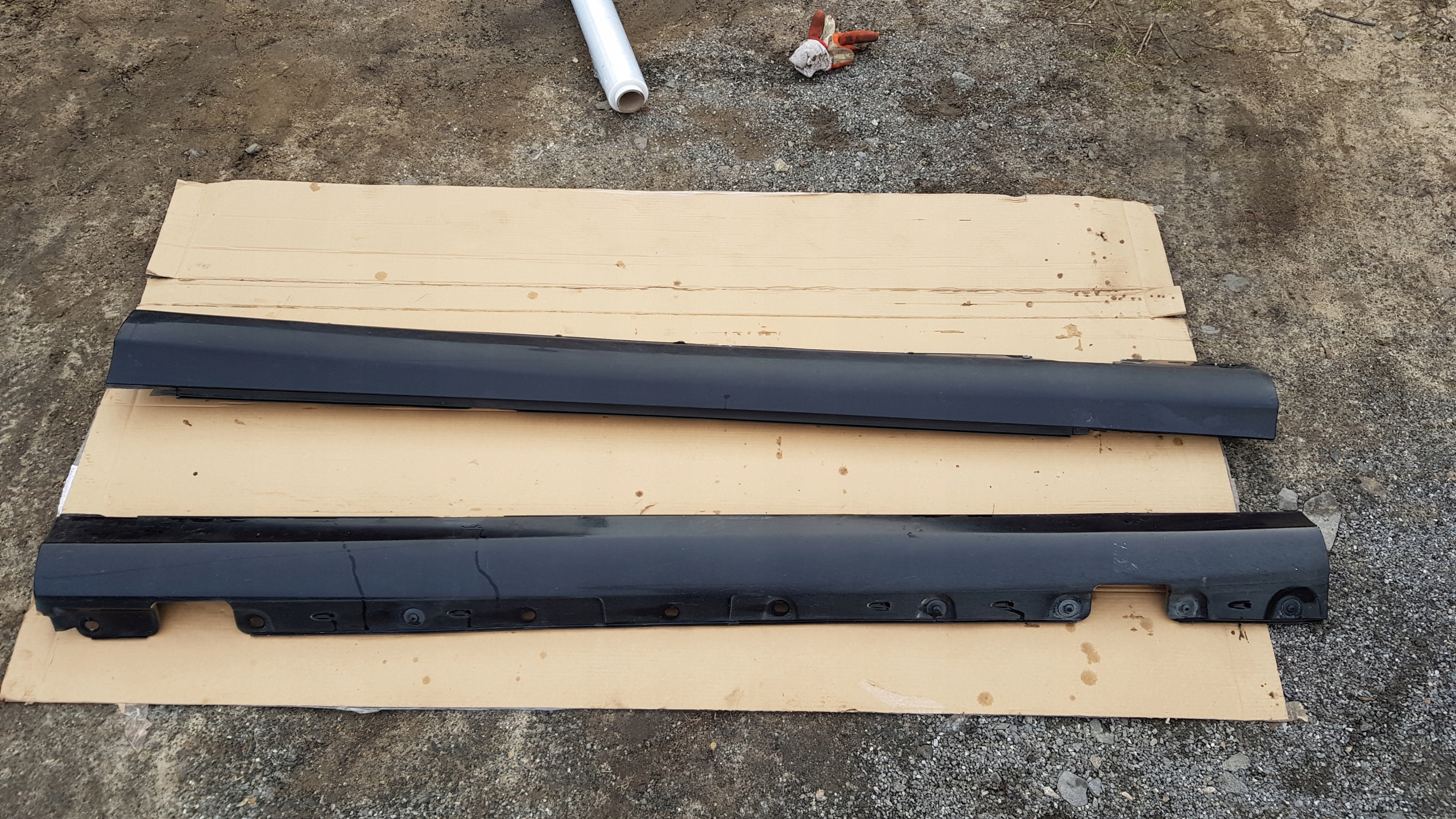 MERCEDES W203 moulding threshold left right black 197