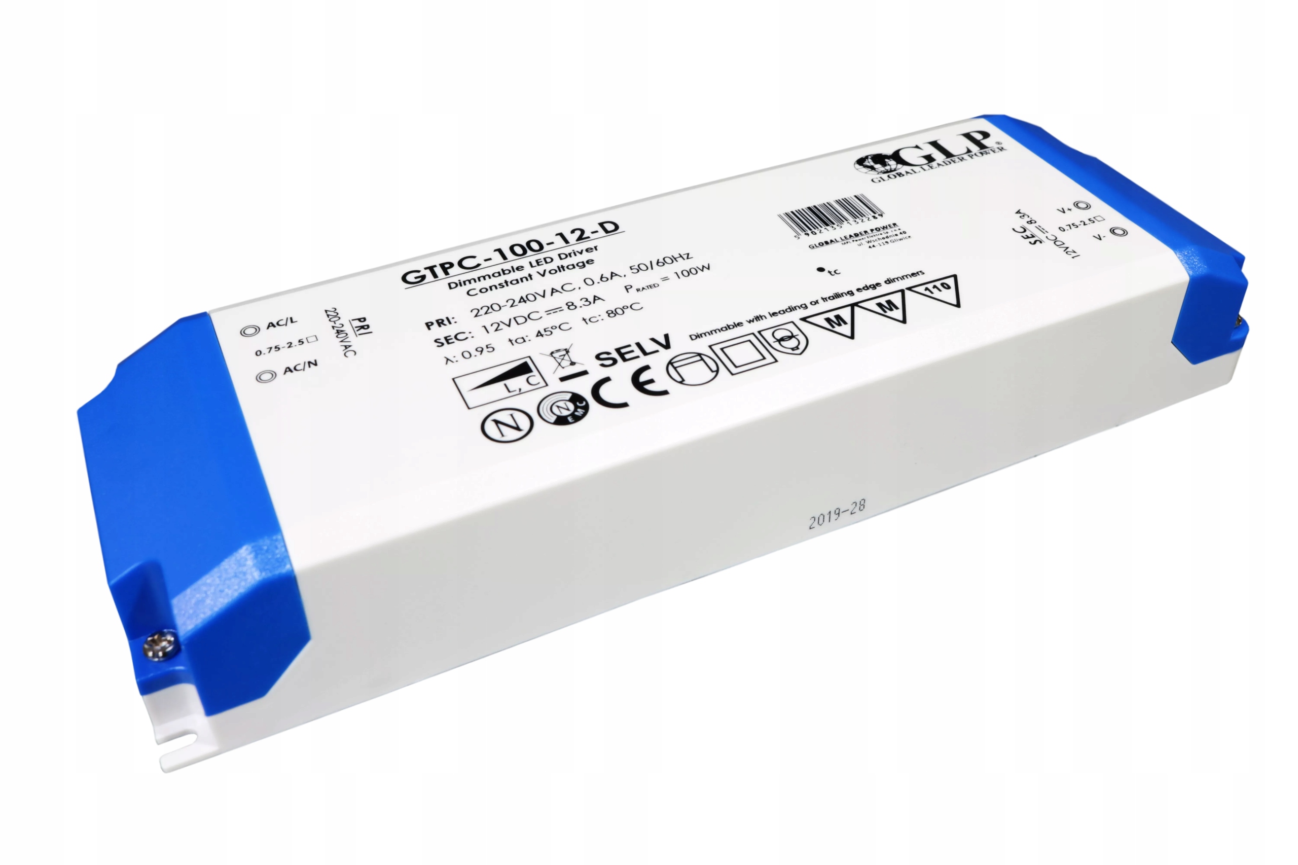 Zasilacz do Led Zasilacz Led Glp 12V 8.3A 100W Triac Dim GTPC-100-12-D