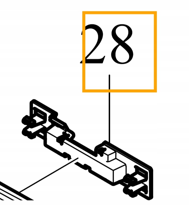 Volvo XC60 II držák upevnění absorbéru nárazníku přední Oe