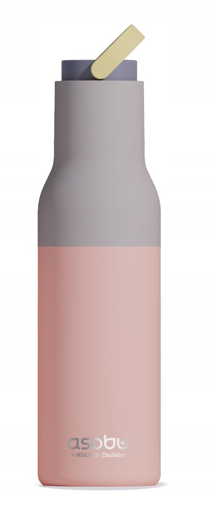 Termoska Asobu termoláhev lahev na pití Metro Puramic Bottle 650 ML Peach