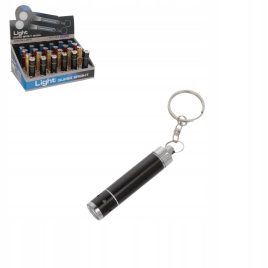 Latarka Led na baterie z brelokiem wym.7,5x2,3cm