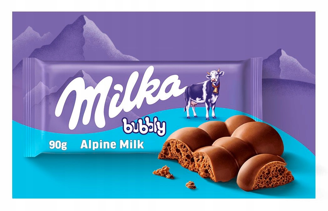 Czekolada Milka mleczna Bubbly napowietrzona mała tabliczka 90 g Rodzaj Czekolady