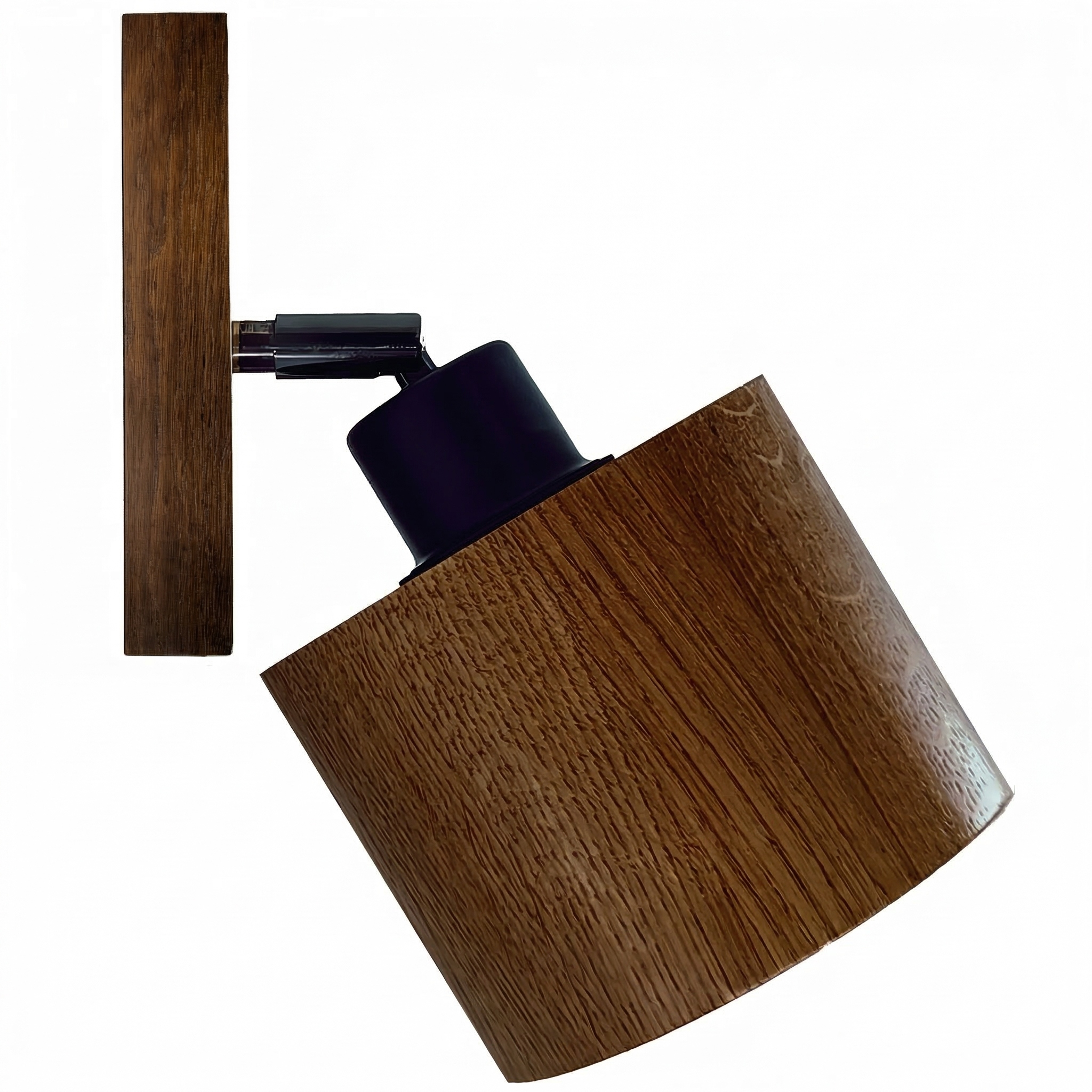 Nástenná lampa Antilia loft drevená Tmavý Dub fi135